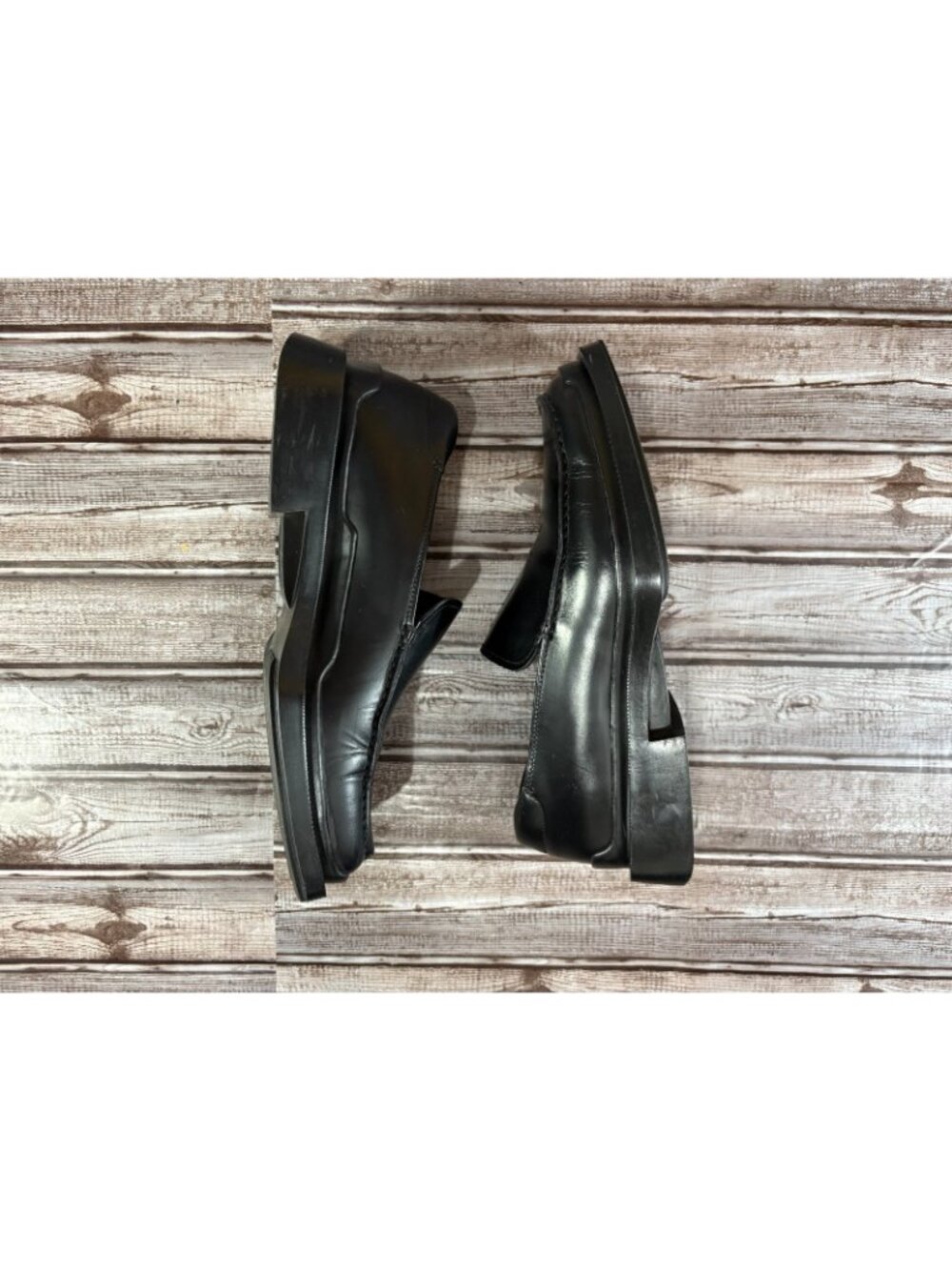 PRADA Platform Leather Loafer Prada Size 7 US color black mspr $1290 - Picture 6 of 9